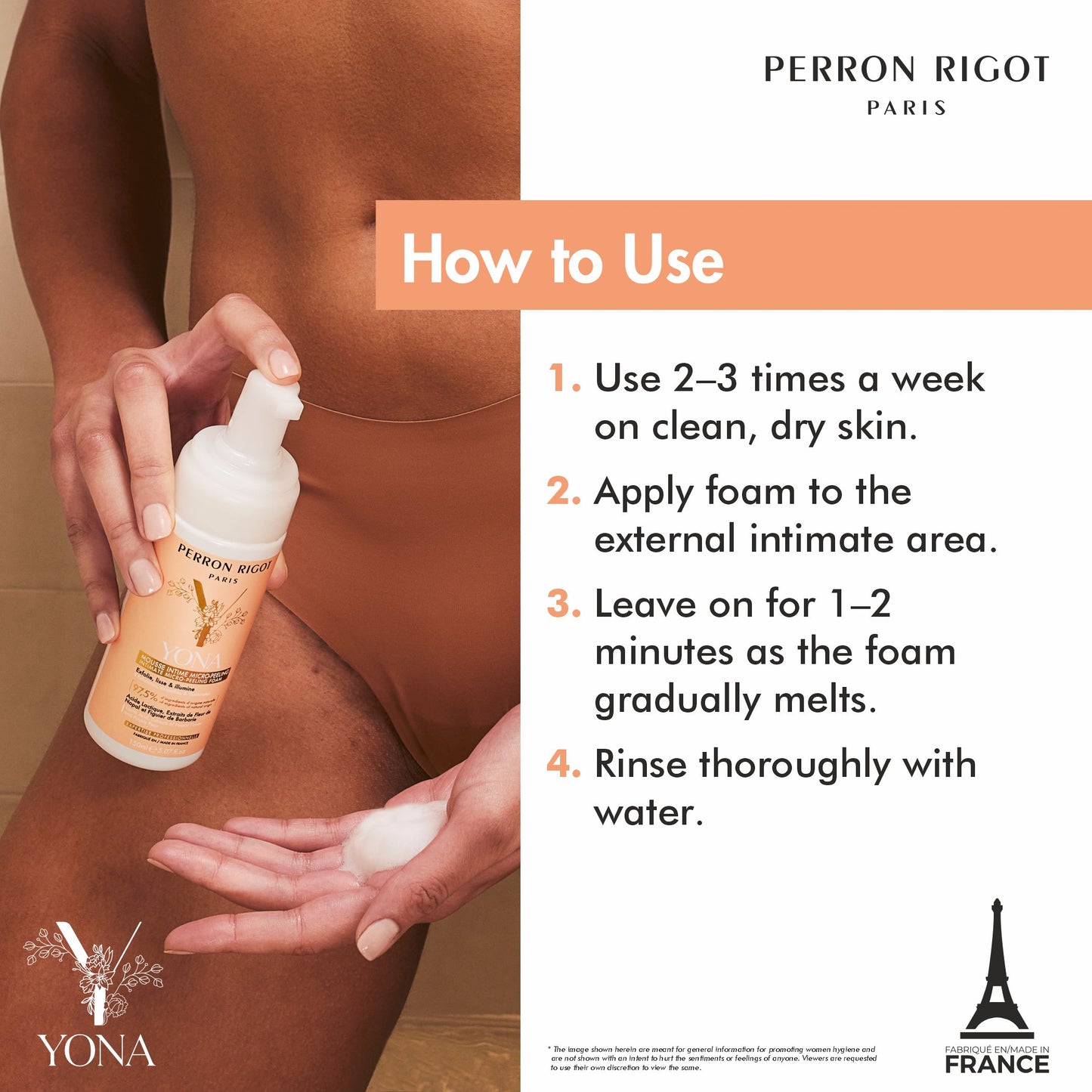 Cirepil Yona Intimate micro-peeling foam - Pump bottle - 150ml