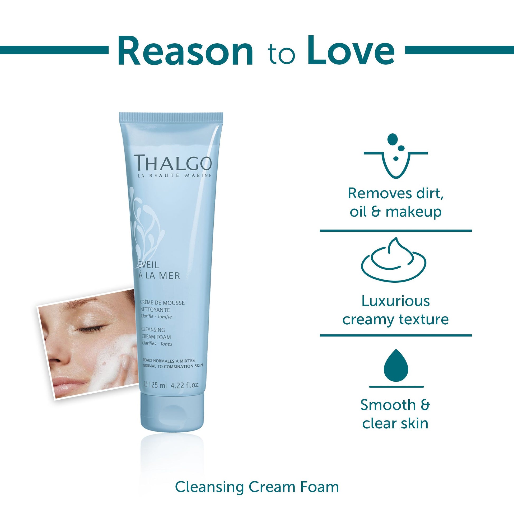 Thalgo Cleansing Cream Foam - (125ml) - Sabnatural