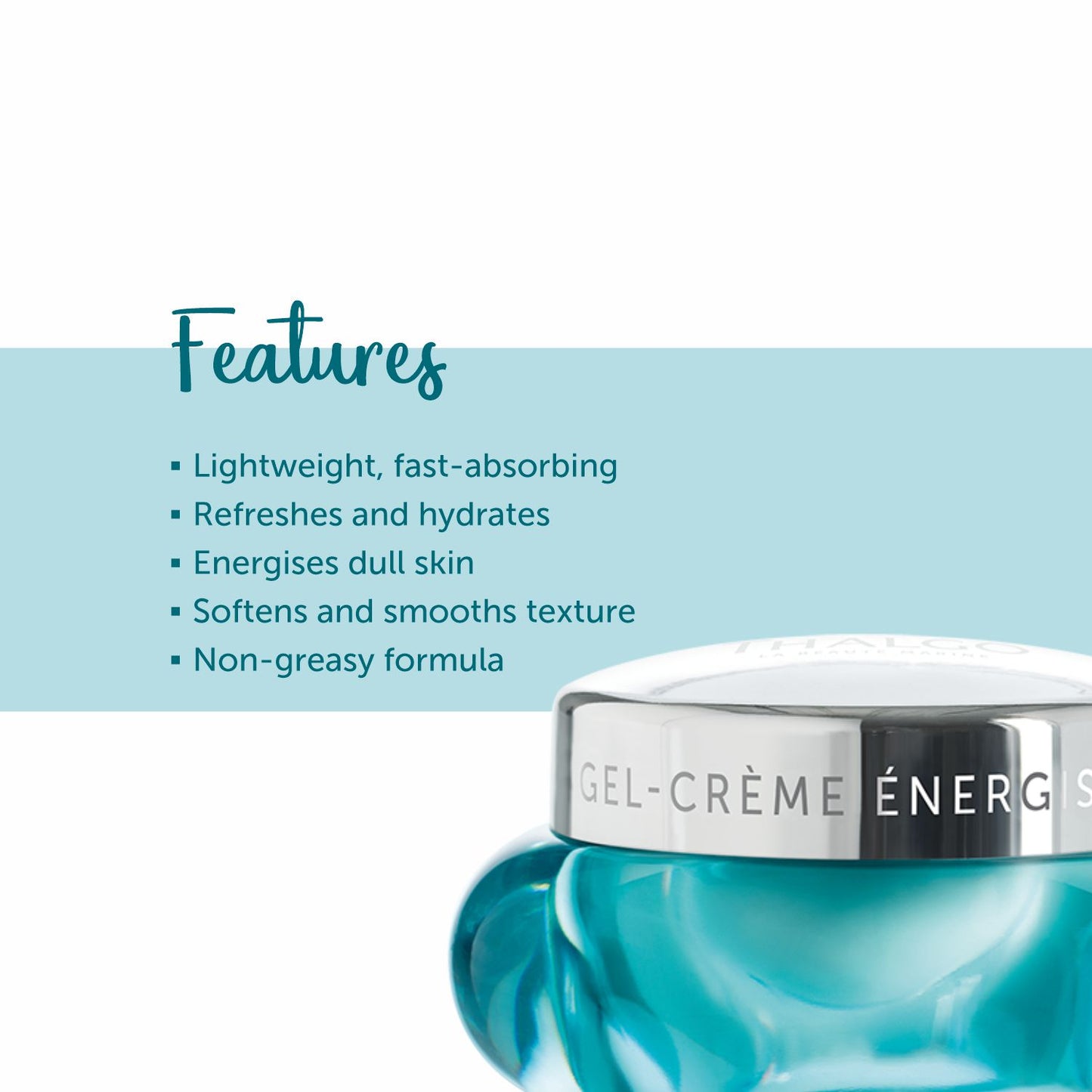 Thalgo Energising Gel-Cream - Mattifies & Revitalises Skin - 50ml