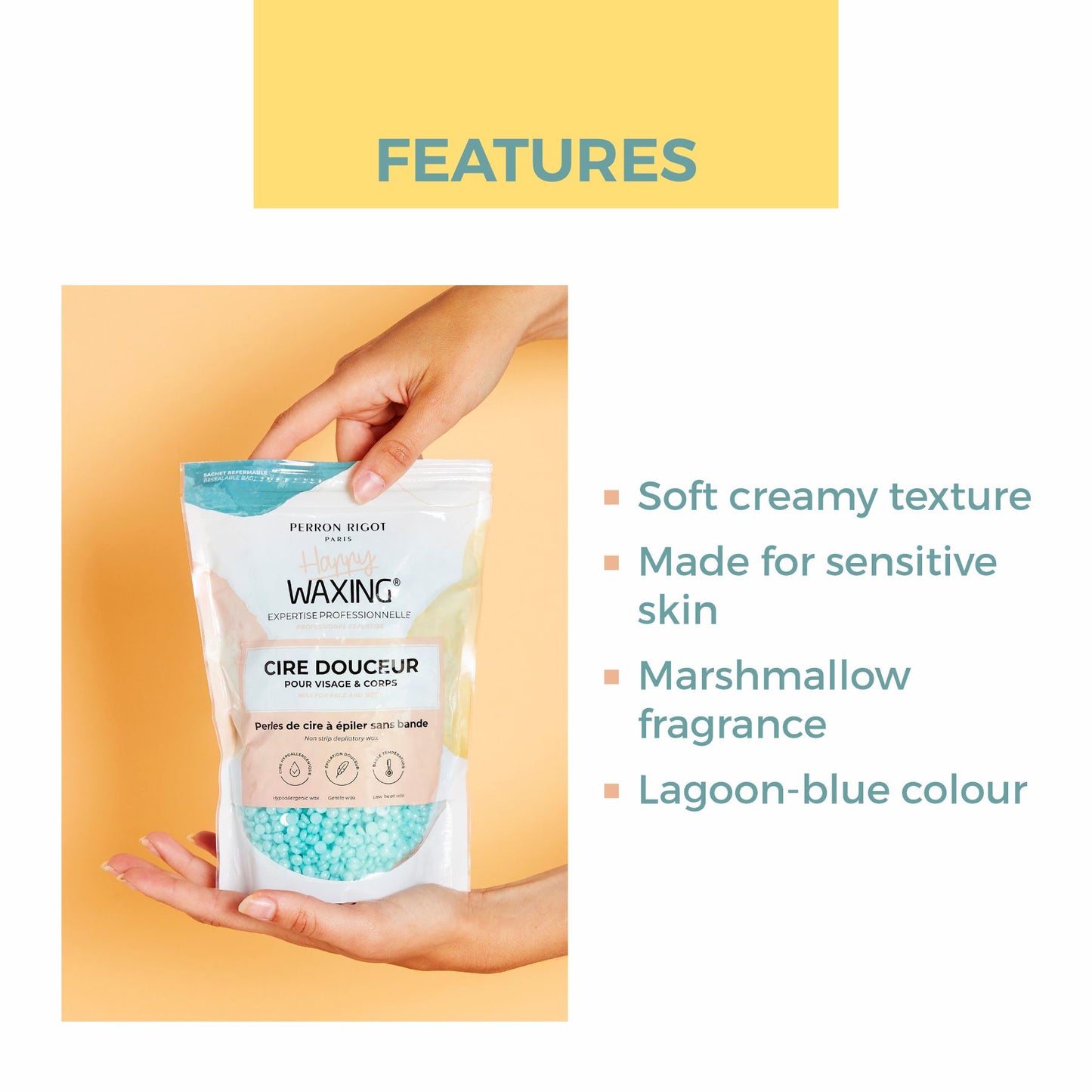 Perron Rigot Cire Douceur Soft Creamy Bead Wax for Sensitive Skin - 400g