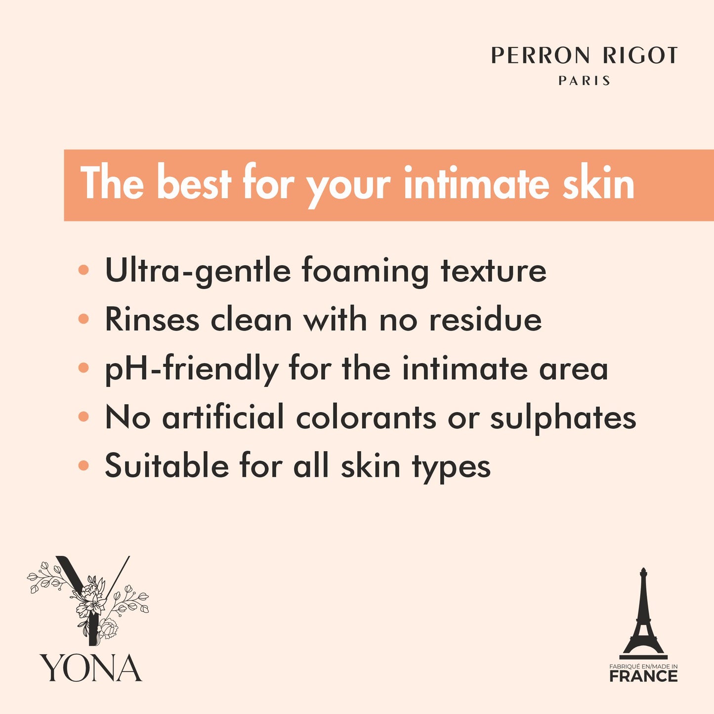 Cirepil Yona Intimate micro-peeling foam - Pump bottle - 150ml