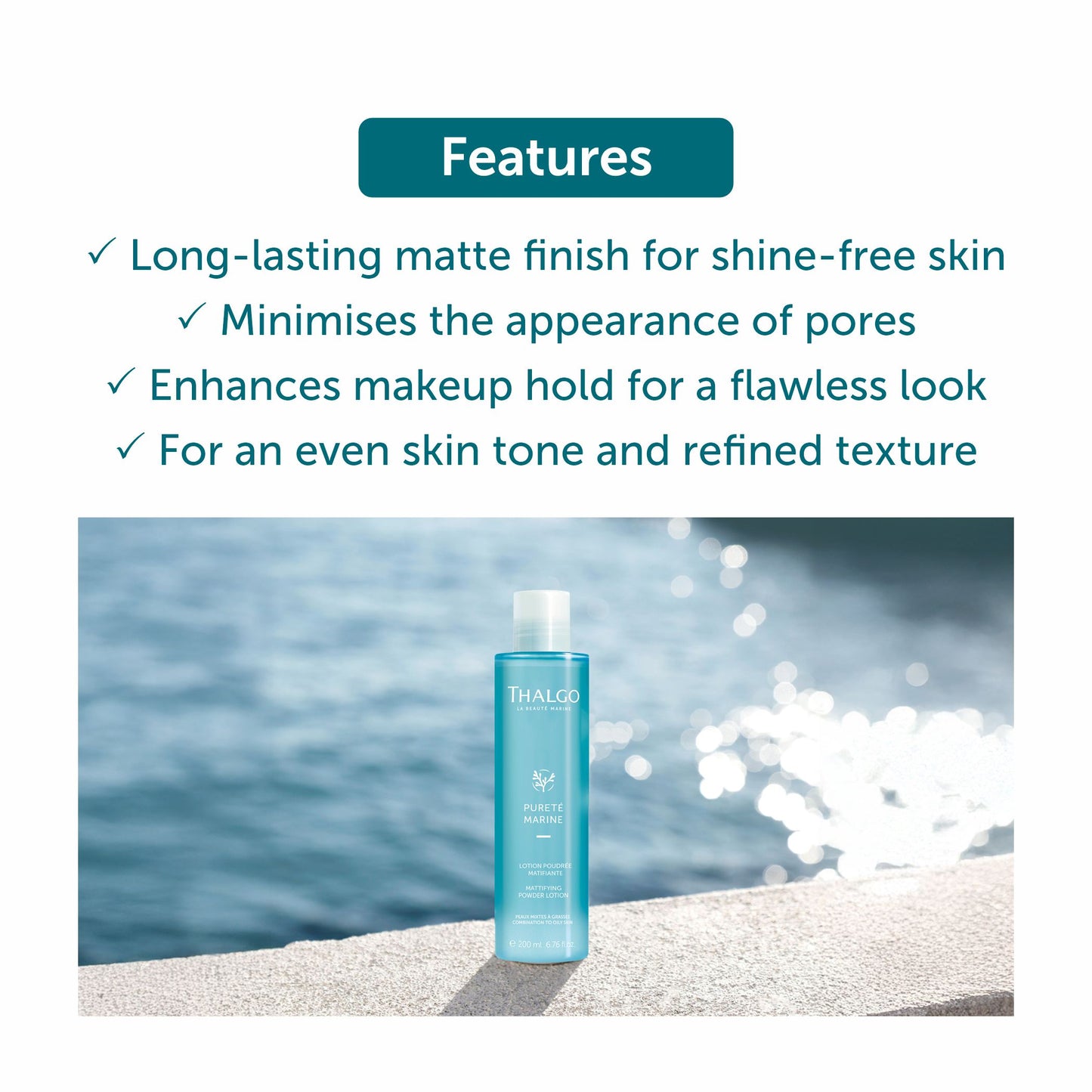 Thalgo Mattifying Powder Lotion - 200ml